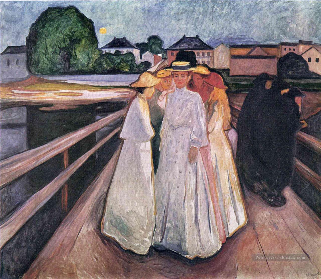 les dames sur le pont 1903 Edvard Munch Peintures à l'huile